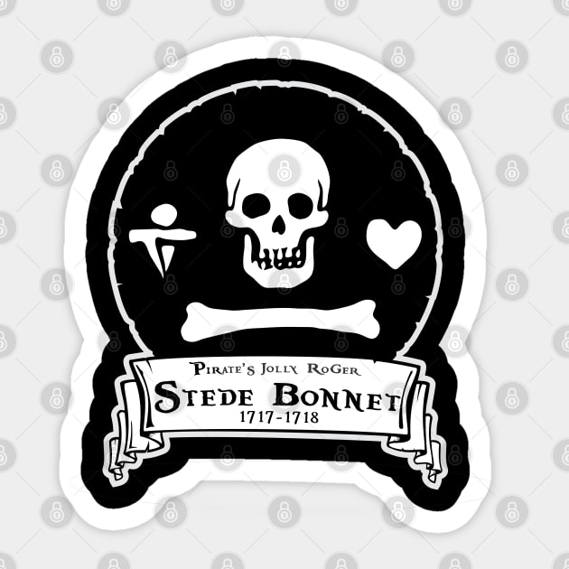 Stede Bonnet Jolly Roger Sticker by MBK